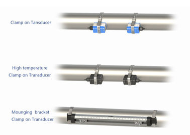 Industrial / Municipal Water Supply Ultrasonic Flow Meters Doppler Flow Meter Ultrasonic Flowmeter With Transducer